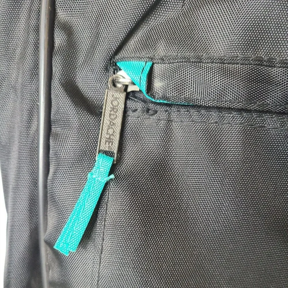 Jordache Black Garment Hanging Travel Luggage Bag Suit Dress Carrier EUC